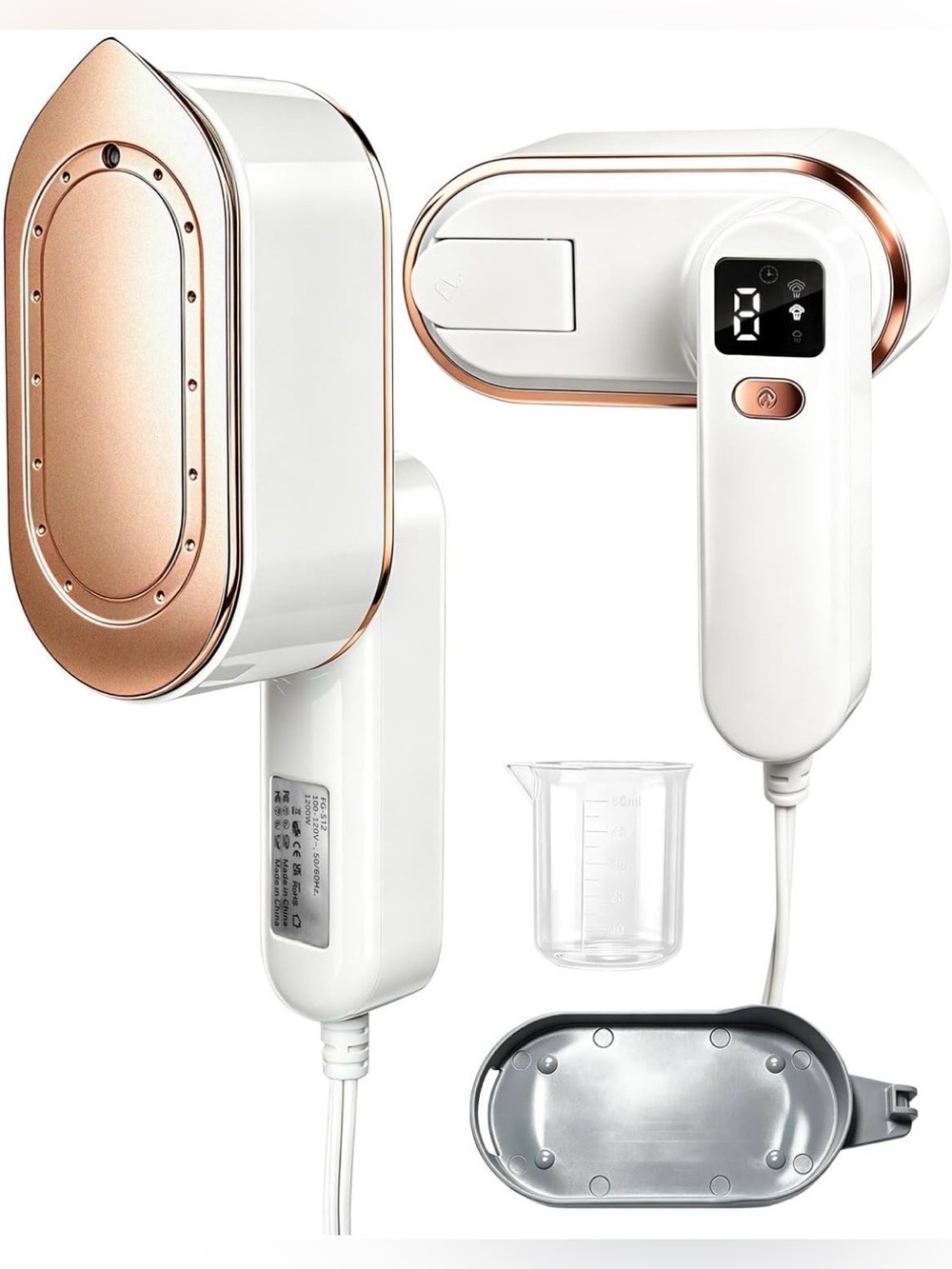 Travel Steamer for Clothes, 2-in-1 Handheld Garment Steamer Iron